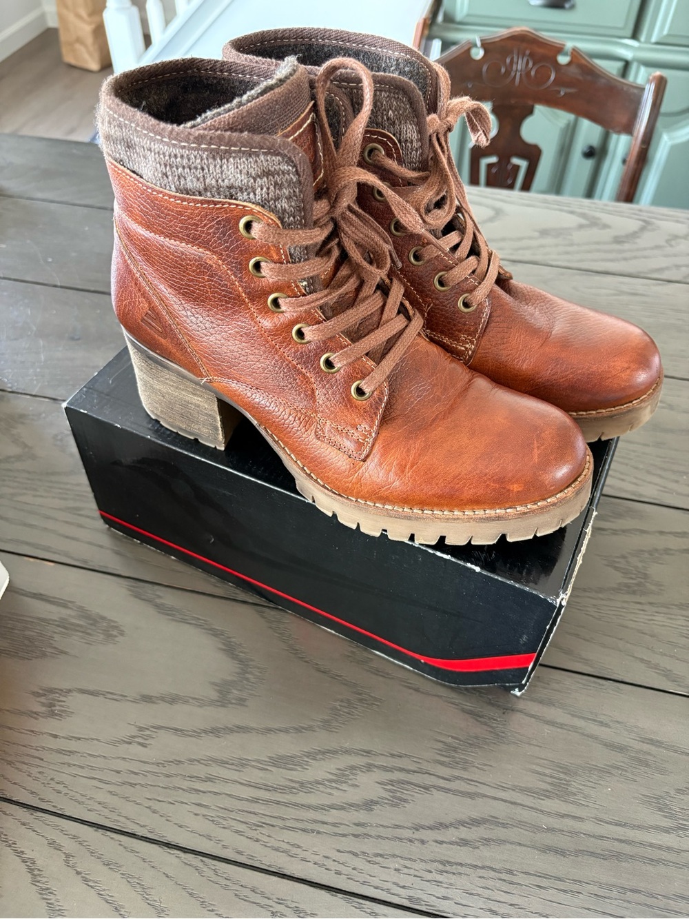 Black Bullboxer Boots Size US Women 9M
